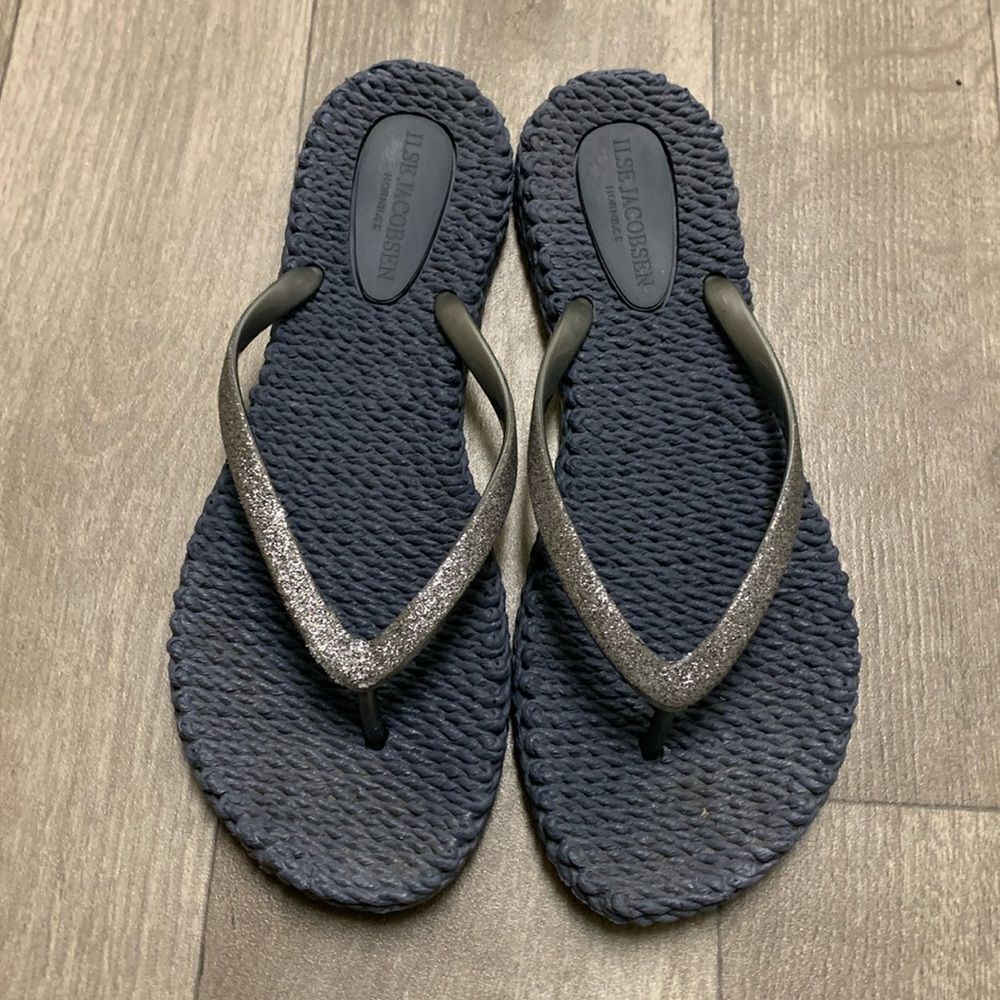 ILSE Jacobsen Glitter Thong Beach‎ Sand Flip Flop Sandals